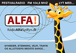 Radio Alfa festivalradio fra Langeland